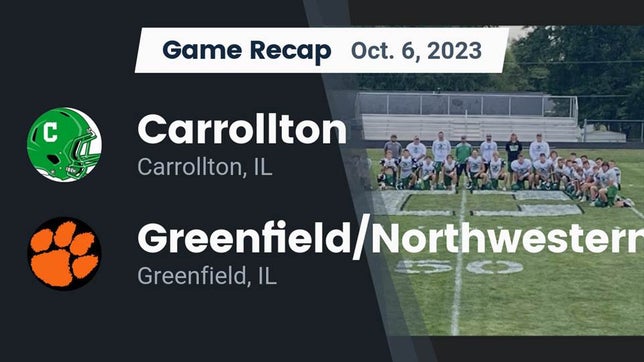 Watch this highlight video of the Carrollton (IL) football team in its game Recap: Carrollton  vs. Greenfield/Northwestern  2023 on Oct 6, 2023