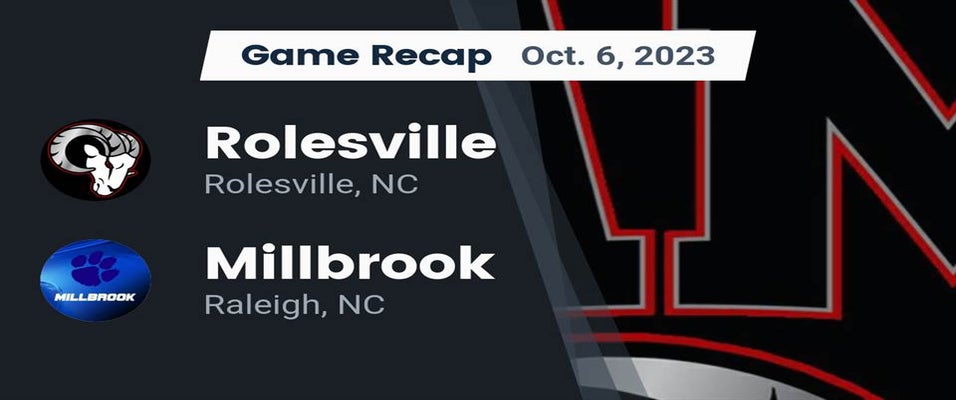 Rolesville vs Millbrook Football 10/6/2023