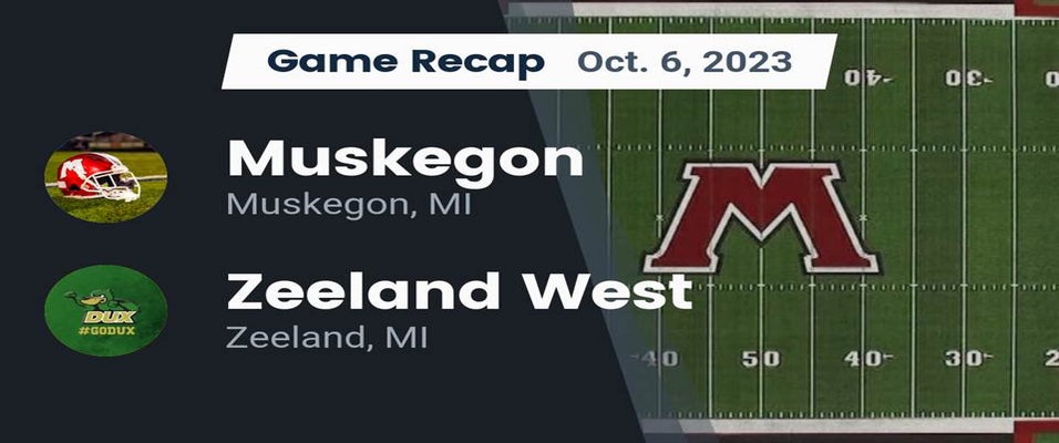 Muskegon vs Zeeland West Football 10/6/2023