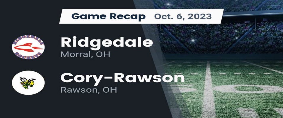 Ridgedale vs CoryRawson Football 10/6/2023