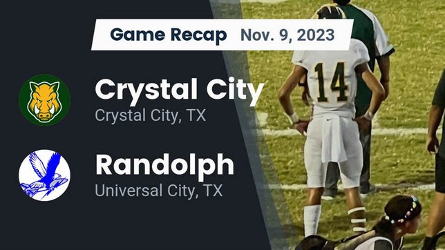 Watch this highlight video of the Crystal City (TX) football team in its game Recap: Crystal City  vs. Randolph  2023 on Nov 9, 2023