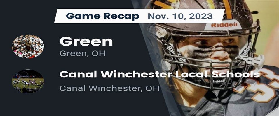 Green vs Canal Winchester Football 11/10/2023