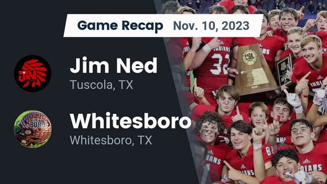 Watch this highlight video of the Jim Ned (Tuscola, TX) football team in its game Recap: Jim Ned  vs. Whitesboro  2023 on Nov 10, 2023