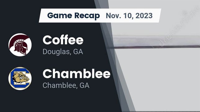 Watch this highlight video of the Coffee (Douglas, GA) football team in its game Recap: Coffee  vs. Chamblee  2023 on Nov 10, 2023