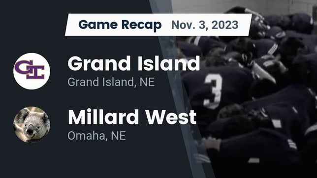 Watch this highlight video of the Grand Island (NE) football team in its game Recap: Grand Island  vs. Millard West  2023 on Nov 3, 2023