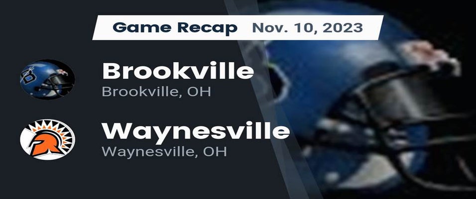 Brookville vs Waynesville Football 11/10/2023