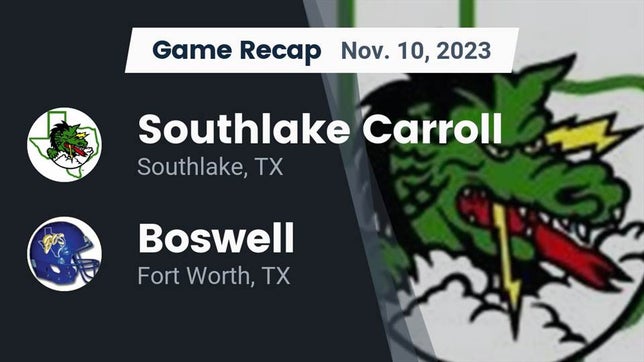 Watch this highlight video of the Southlake Carroll (Southlake, TX) football team in its game Recap: Southlake Carroll  vs. Boswell   2023 on Nov 10, 2023