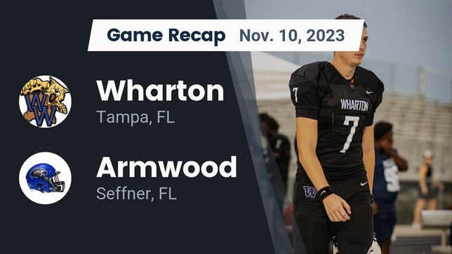 Watch this highlight video of the Wharton (Tampa, FL) football team in its game Recap: Wharton  vs. Armwood  2023 on Nov 10, 2023