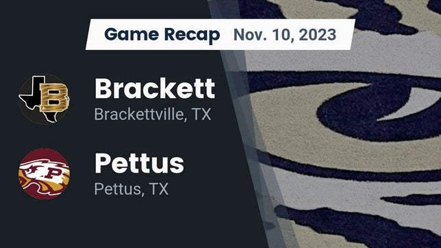 Watch this highlight video of the Brackett (Brackettville, TX) football team in its game Recap: Brackett  vs. Pettus  2023 on Nov 10, 2023