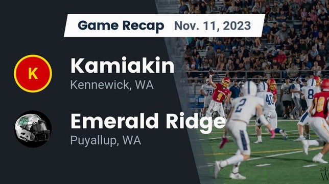 Watch this highlight video of the Kamiakin (Kennewick, WA) football team in its game Recap: Kamiakin  vs. Emerald Ridge  2023 on Nov 10, 2023