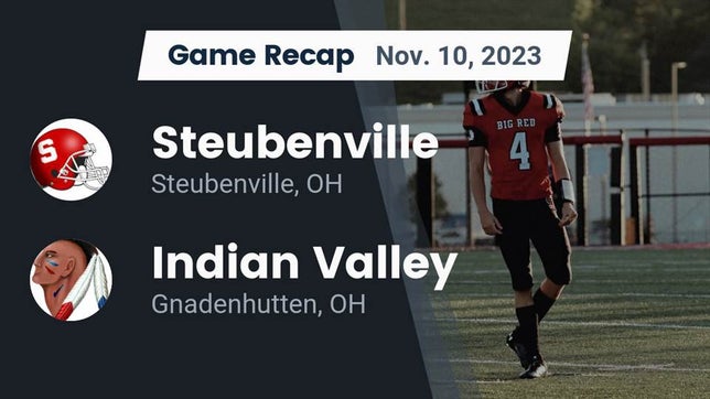 Watch this highlight video of the Steubenville (OH) football team in its game Recap: Steubenville  vs. Indian Valley  2023 on Nov 10, 2023