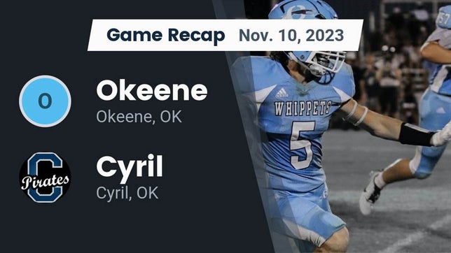Watch this highlight video of the Okeene (OK) football team in its game Recap: Okeene  vs. Cyril  2023 on Nov 10, 2023