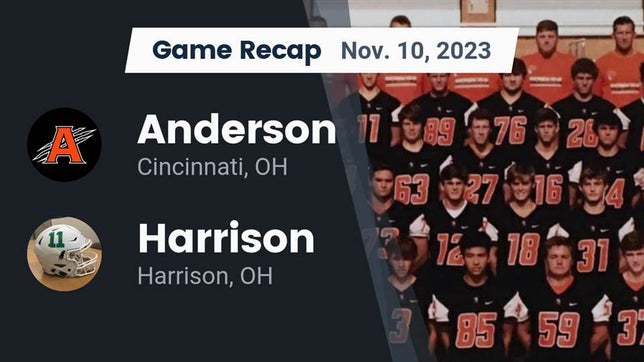 Watch this highlight video of the Anderson (Cincinnati, OH) football team in its game Recap: Anderson  vs. Harrison  2023 on Nov 10, 2023