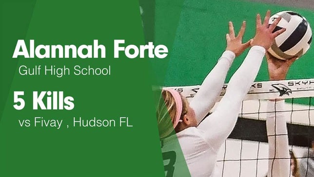 Watch this highlight video of Alannah Forte