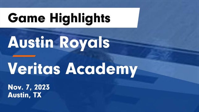 Watch this highlight video of the Austin Royals HomeSchool (Austin, TX) basketball team in its game Austin Royals vs Veritas Academy Game Highlights - Nov. 7, 2023 on Nov 7, 2023
