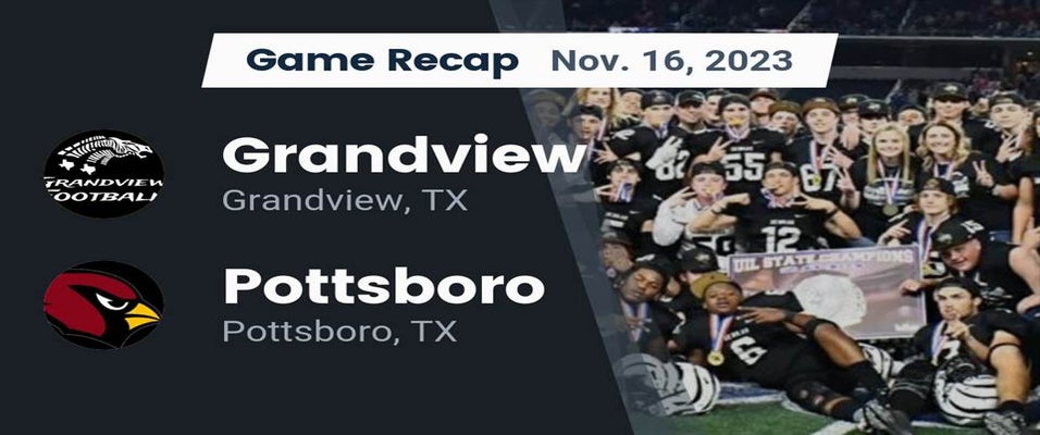Pottsboro vs Grandview Football 11/16/2023
