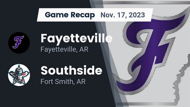 Watch this highlight video of the Fayetteville (AR) football team in its game Recap: Fayetteville  vs. Southside  2023 on Nov 17, 2023