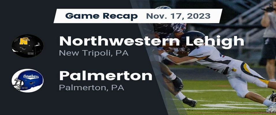 Northwestern Lehigh vs Palmerton Football 11/17/2023