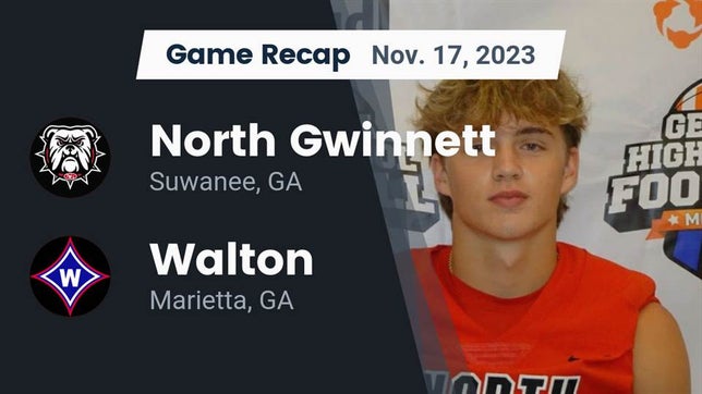 Watch this highlight video of the North Gwinnett (Suwanee, GA) football team in its game Recap: North Gwinnett  vs. Walton  2023 on Nov 17, 2023