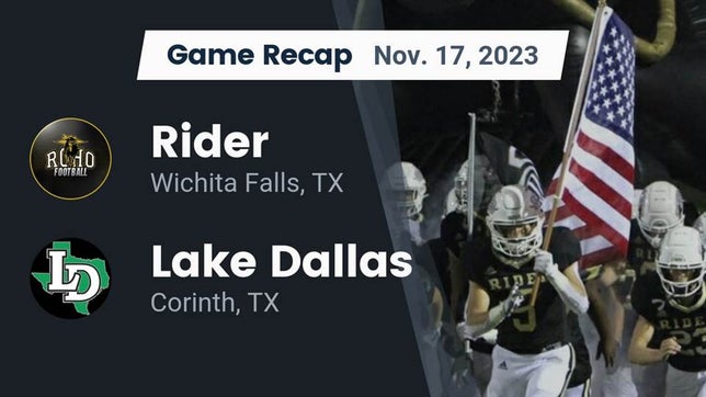 Dallas Rider Football Game Recap: Rider Raiders vs. Emerson Mavericks