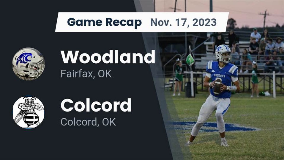 Bryan Colcord Woodland vs Colcord | Football | 11/17/2023