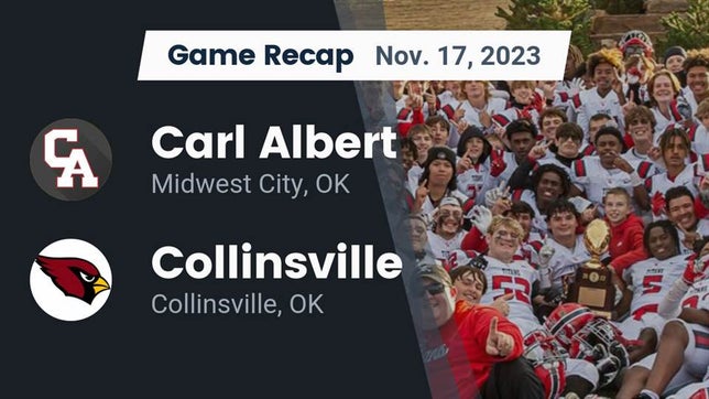 Watch this highlight video of the Carl Albert (Midwest City, OK) football team in its game Recap: Carl Albert   vs. Collinsville  2023 on Nov 17, 2023