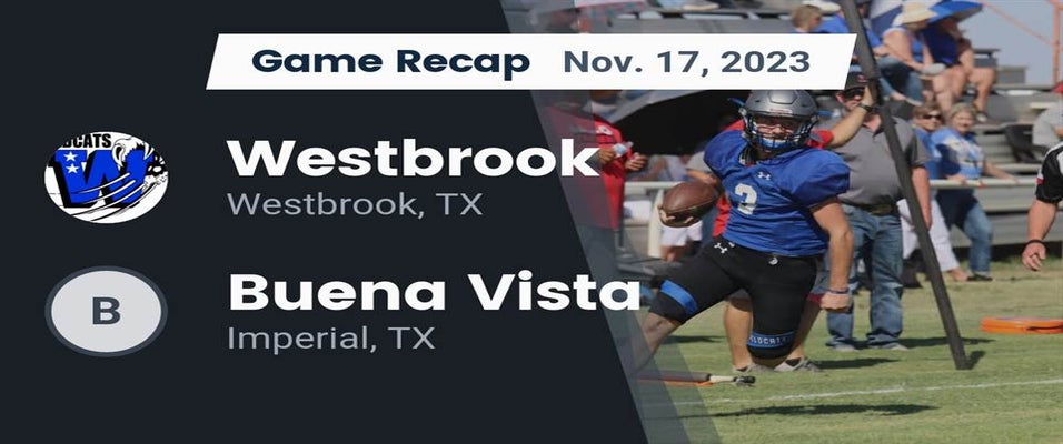Buena Vista vs Westbrook Football 11/17/2023