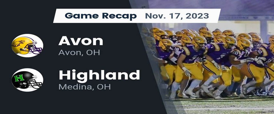 Highland vs Avon Football 11/17/2023