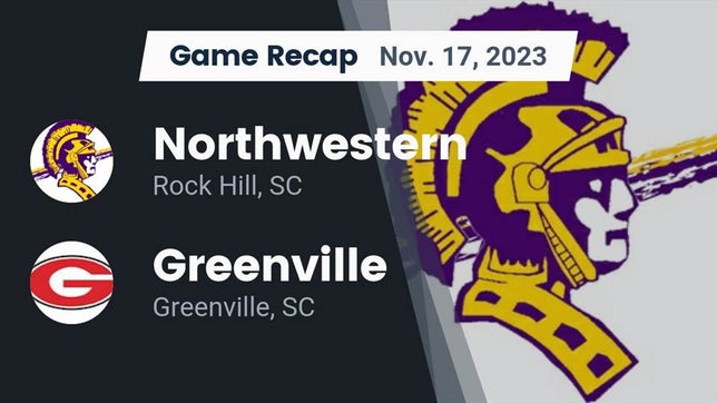 Watch this highlight video of the Northwestern (Rock Hill, SC) football team in its game Recap: Northwestern  vs. Greenville  2023 on Nov 17, 2023