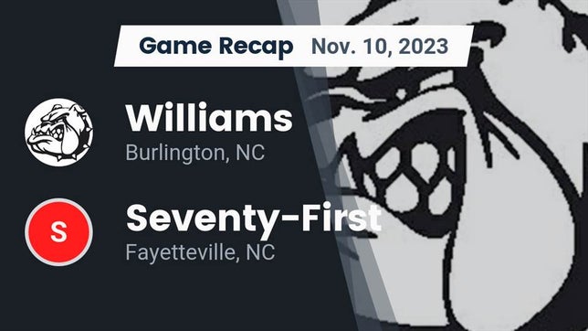 Watch this highlight video of the Williams (Burlington, NC) football team in its game Recap: Williams  vs. Seventy-First  2023 on Nov 10, 2023
