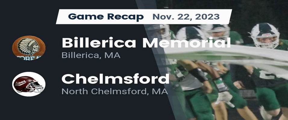 Chelmsford vs Billerica Memorial Football 11/22/2023