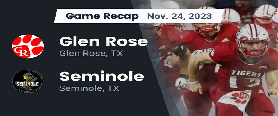 Seminole vs Glen Rose Football 11/24/2023