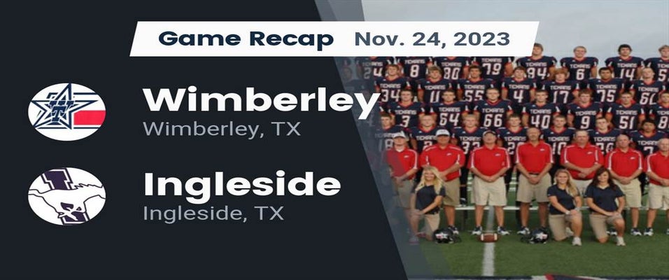 Wimberley vs Ingleside Football 11/24/2023