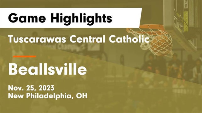 Watch this highlight video of the Tuscarawas Central Catholic (New Philadelphia, OH) girls basketball team in its game Tuscarawas Central Catholic  vs Beallsville  Game Highlights - Nov. 25, 2023 on Nov 24, 2023