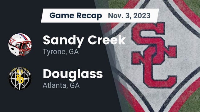 Watch this highlight video of the Sandy Creek (Tyrone, GA) football team in its game Recap: Sandy Creek  vs. Douglass  2023 on Nov 2, 2023