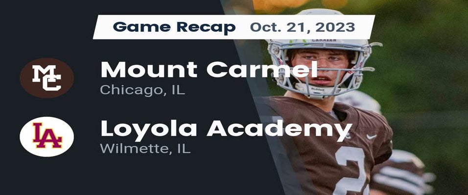 Chicago Mt. Carmel vs Loyola Academy Football 10/21/2023