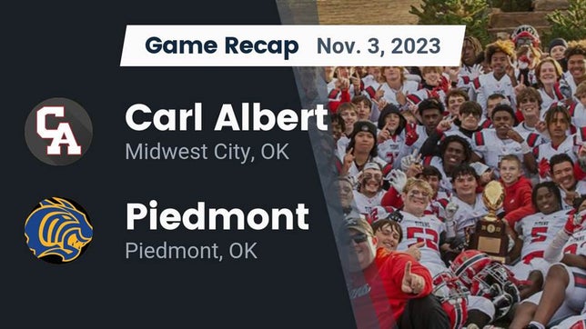 Watch this highlight video of the Carl Albert (Midwest City, OK) football team in its game Recap: Carl Albert   vs. Piedmont  2023 on Nov 3, 2023