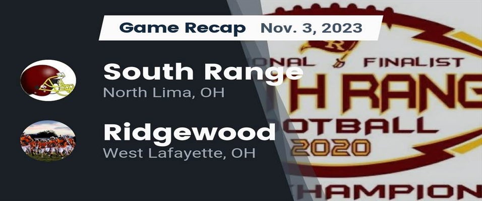 Ridgewood vs South Range Football 11/3/2023