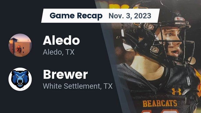 Watch this highlight video of the Aledo (TX) football team in its game Recap: Aledo  vs. Brewer  2023 on Nov 3, 2023