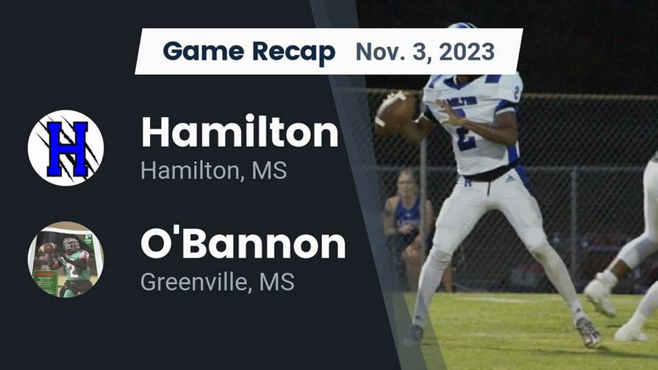 Tae Rice O'Bannon vs Hamilton | Football | 11/3/2023