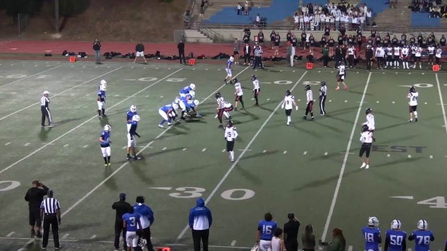 Watch this highlight video of Will Marenghi of the Santa Fe Christian (Solana Beach, CA) football team in its game San Diego High School on Nov 3, 2023
