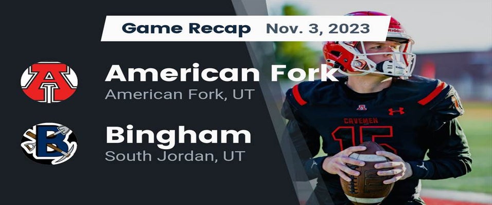 Bingham vs American Fork Football 11/3/2023