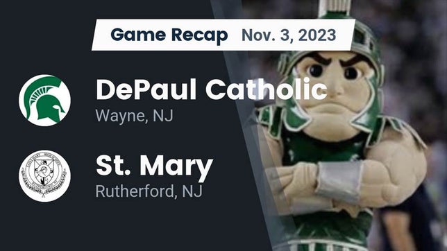 Watch this highlight video of the DePaul Catholic (Wayne, NJ) football team in its game Recap: DePaul Catholic  vs. St. Mary  2023 on Nov 3, 2023