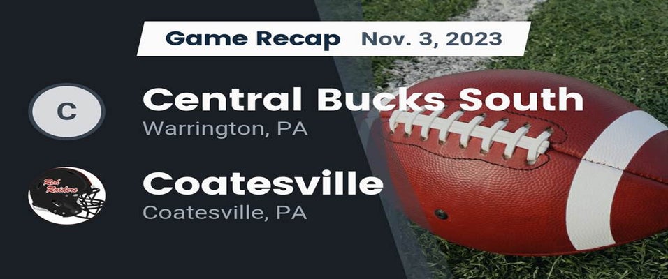 Coatesville vs Central Bucks South Football 11/3/2023