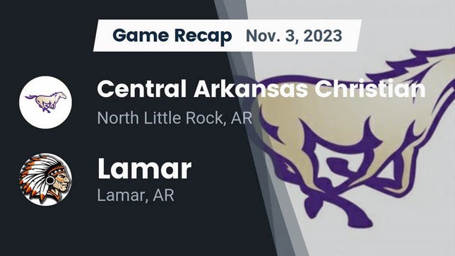Watch this highlight video of the Central Arkansas Christian (North Little Rock, AR) football team in its game Recap: Central Arkansas Christian vs. Lamar  2023 on Nov 3, 2023