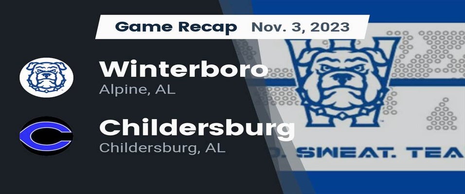 Childersburg vs Winterboro Football 11/3/2023