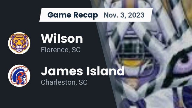 Watch this highlight video of the Wilson (Florence, SC) football team in its game Recap: Wilson  vs. James Island  2023 on Nov 3, 2023