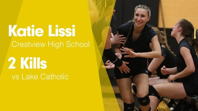 Watch this highlight video of Katie Lissi