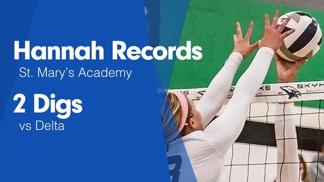 Watch this highlight video of Hannah Records