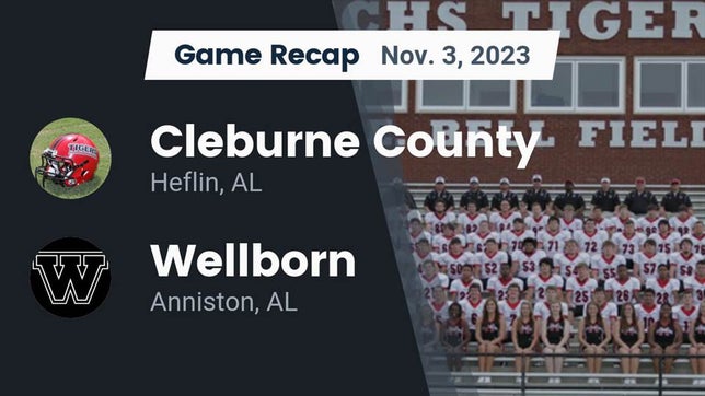 Watch this highlight video of the Cleburne County (Heflin, AL) football team in its game Recap: Cleburne County  vs. Wellborn  2023 on Nov 3, 2023